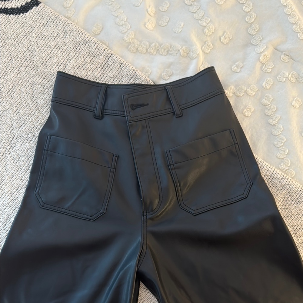Women’s Zara Black Leather Pants